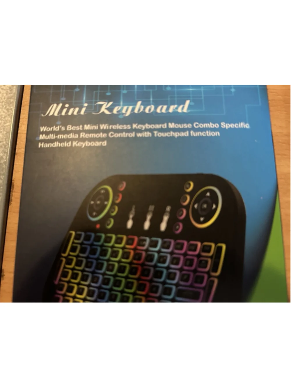 RGB Mini Keyboard Touchpad, Mouse, Smart TV, Keyboard and Games